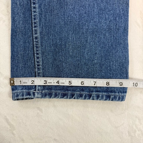 HISEA Bib Overalls Mens 34X32 Blue Denim Carpenter Hammer Loop Workwear Utility - Picture 13 of 14